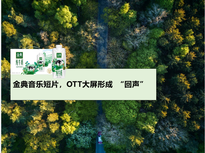 伊利金典音乐短片,OTT大屏形成“回声”