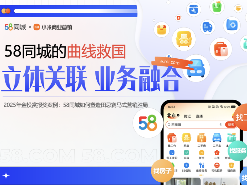 58同城:58同城的曲线救国—立体关联 业务融合