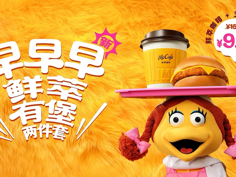 鲜萃咖啡升级 + 9.9鲜萃有堡套餐，开启早八人活力一天！