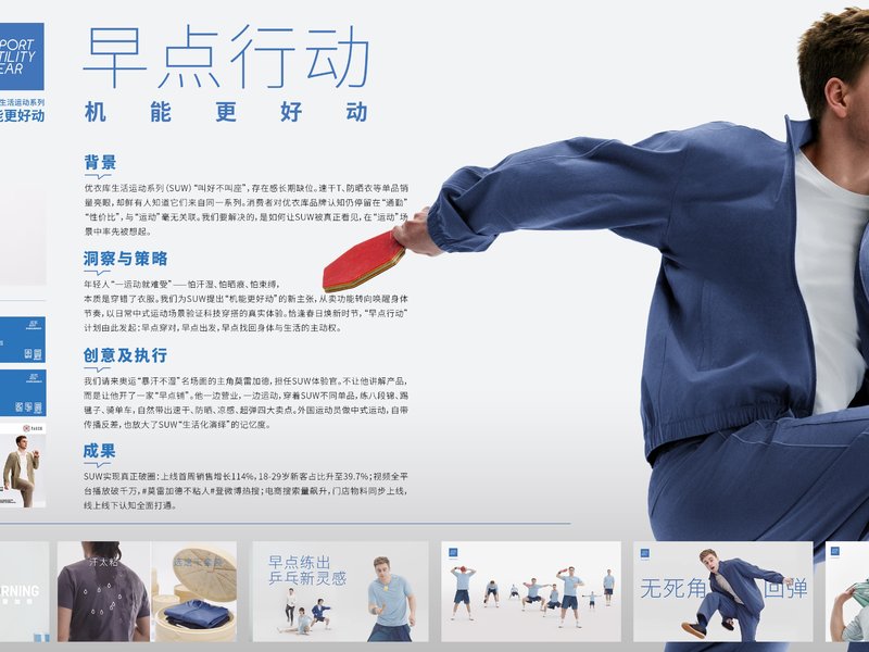 《早点行动》莫雷加德 × 优衣库生活运动系列