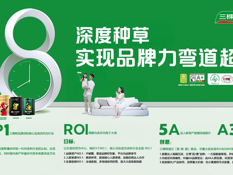 三棵树:深度种草实现品牌力弯道超车